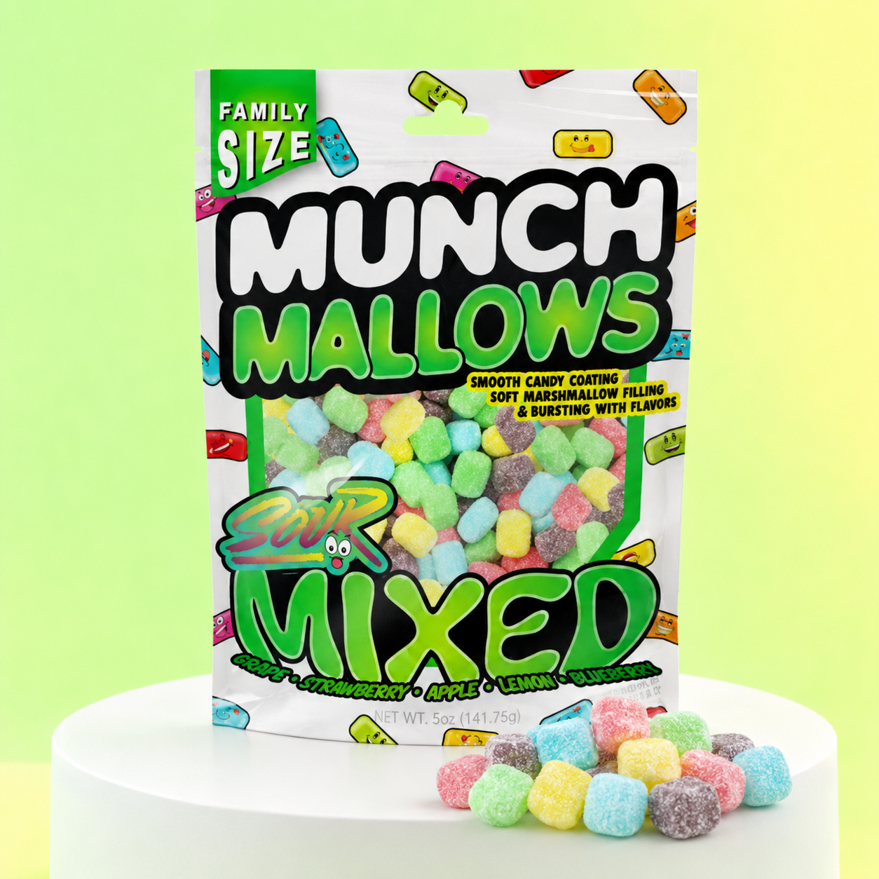 Viral Munch Mallows - Marshmallow Candy - Sour Mixed