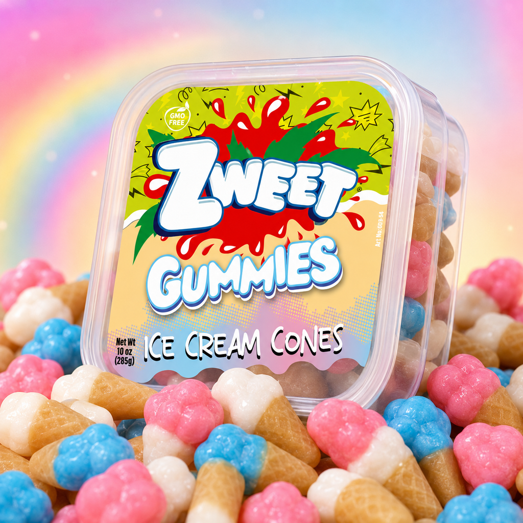 Gummy Ice Cream  | Zweet  | With Tongs for Sharing