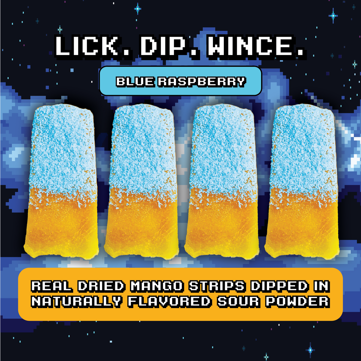 Sour Blue Raspberry Mango Dippers