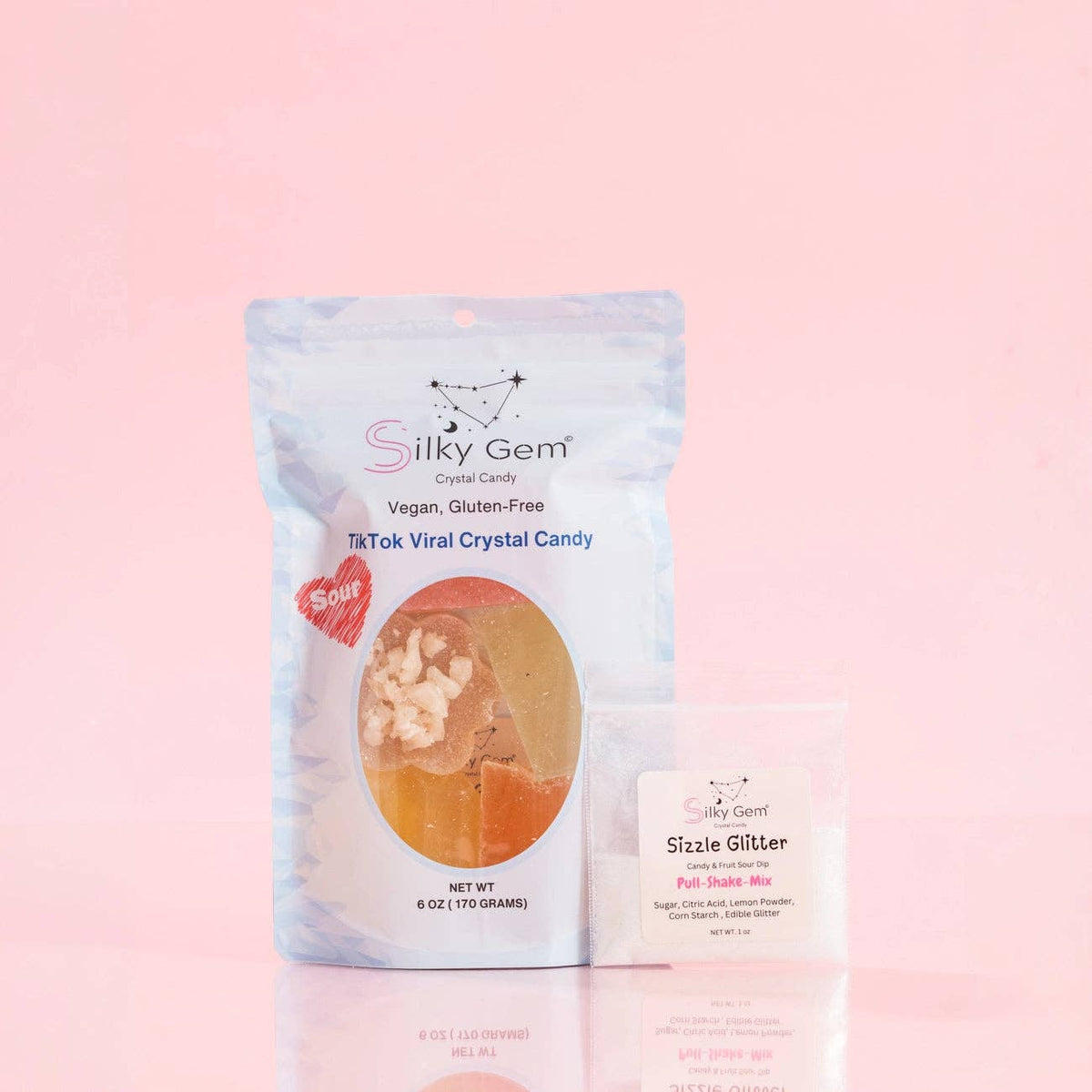 Silky Gem Crystal Candy Sour Bites 6oz