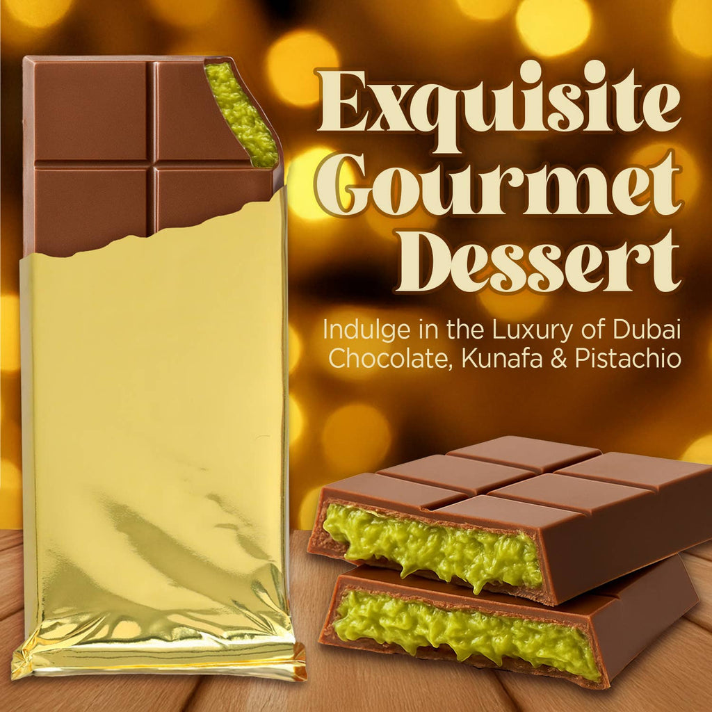 Dubai Chocolate Pistachio Bar 7 oz  - Gift-Ready Package