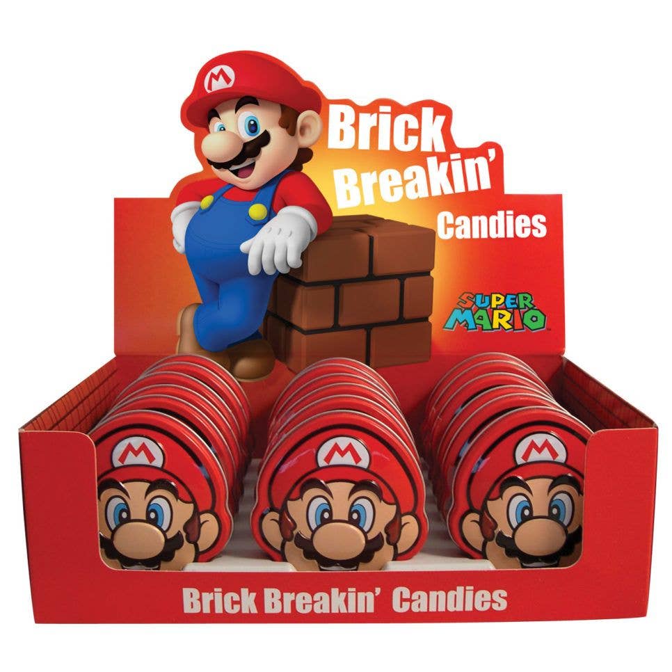 Super Mario Brick Breakin' Cherry Candy Tin