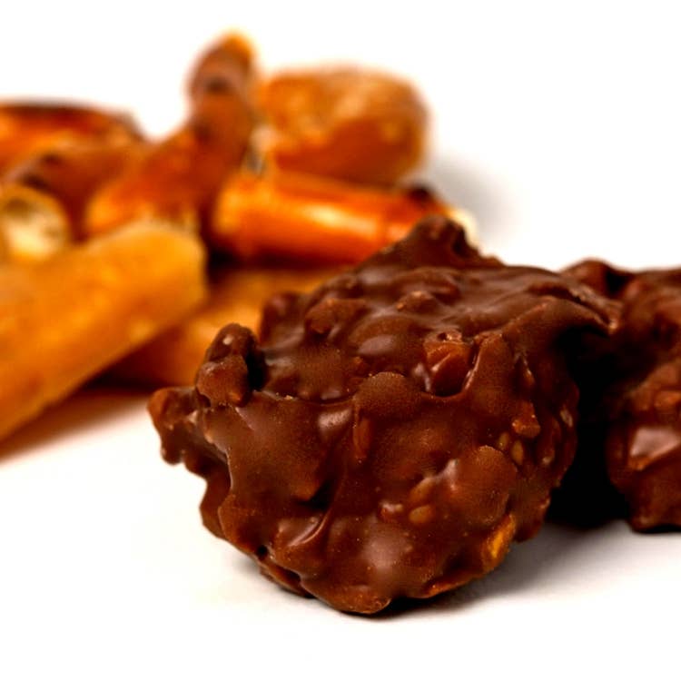Dark Chocolate Pretzel and Toffee Bites