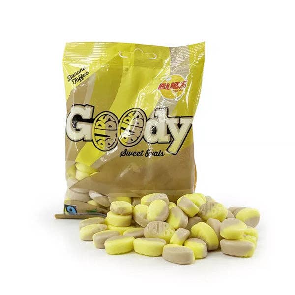 BUBS Godis: Banana Toffee Goody Ovals Swedish Candy