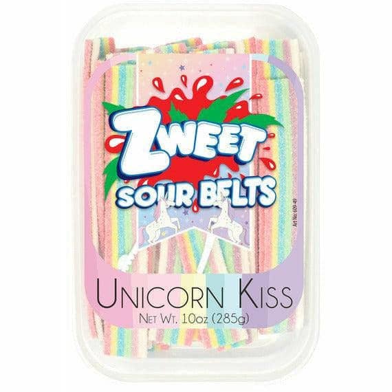 Unicorn Kiss Sour Belts | Zweet | With Tongs for Sharing