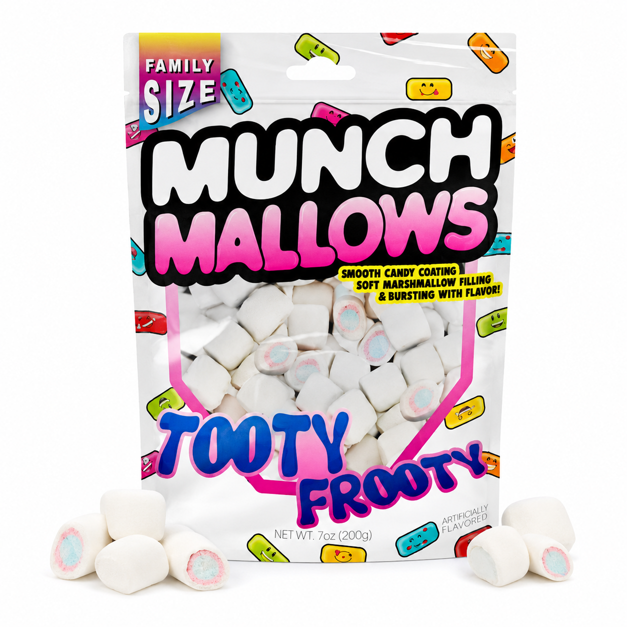 Viral Munch Mallows - Marshmallow Candy - Tooty Frooty