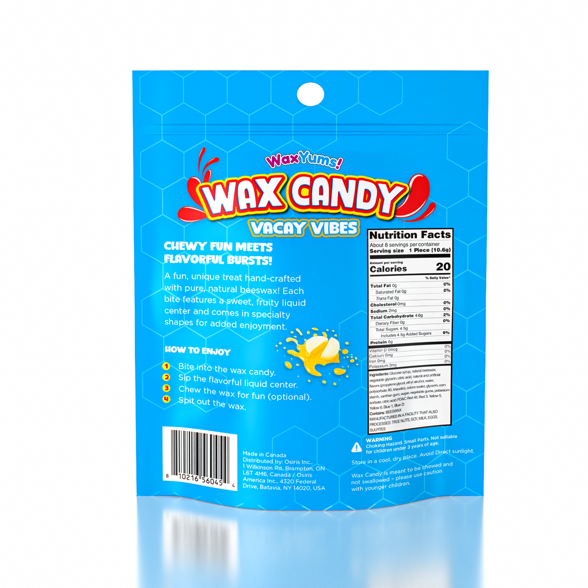 WaxYums! Vacay Vibes Chewy Gushing Wax Candy Bag