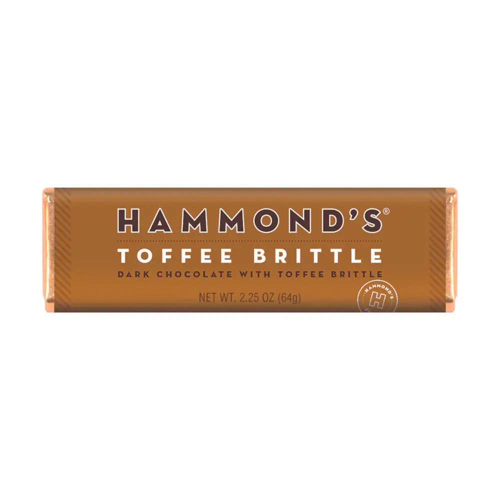 Candy Bar - Dark Chocolate - Natural Toffee Brittle