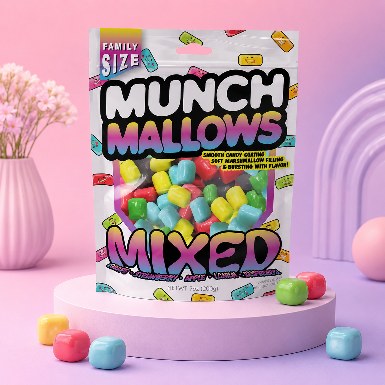 Viral Munch Mallows - Marshmallow Candy - Mixed