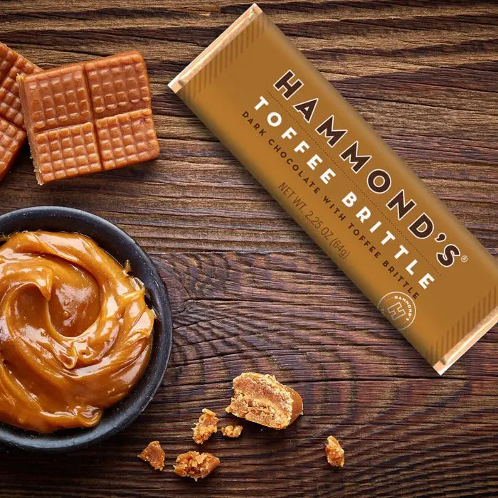 Candy Bar - Dark Chocolate - Natural Toffee Brittle