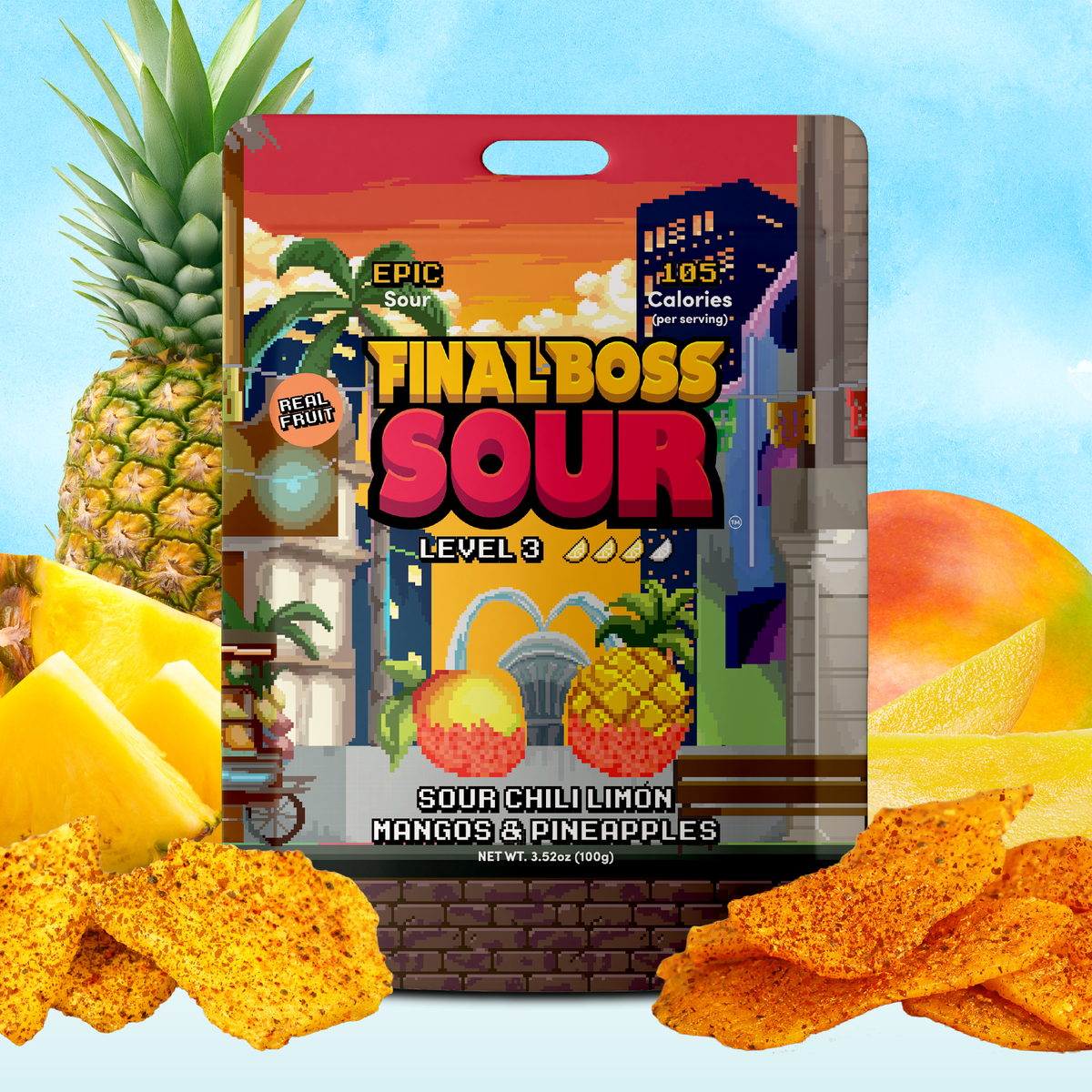 Level 3 Chili Limón Mangoes & Pineapples (4-Pack)