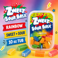 Sour Rainbow Brix | Zweet | With Tongs for Sharing