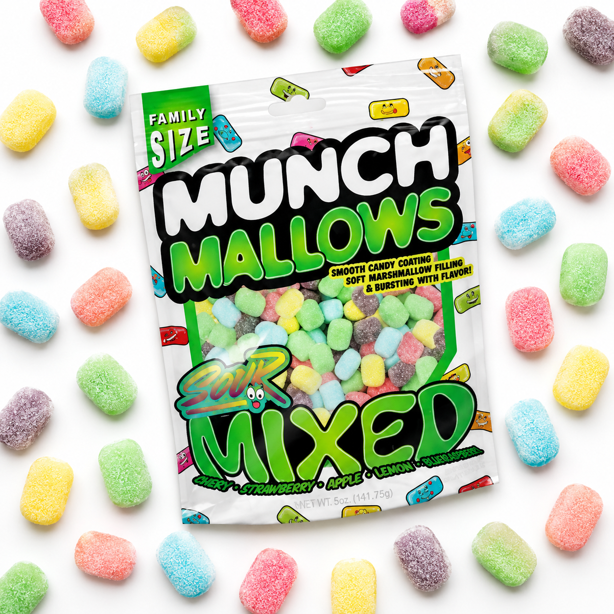 Viral Munch Mallows - Marshmallow Candy - Sour Mixed
