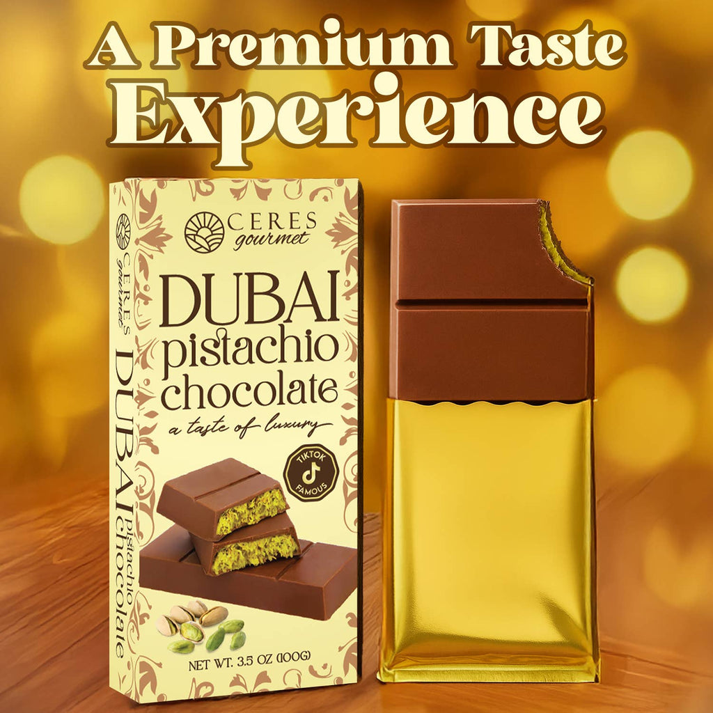 Milk Dubai Chocolate Bar Pistachio & Gift-Ready Pack 3.5 oz