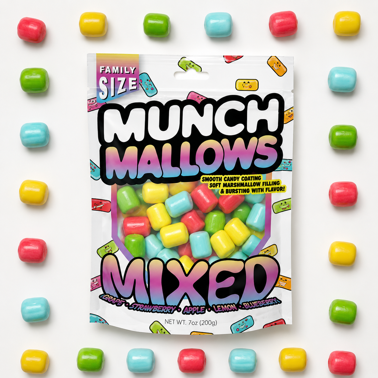 Viral Munch Mallows - Marshmallow Candy - Mixed