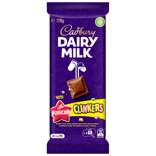 Cadbury Pascall Clinkers Bar Australian