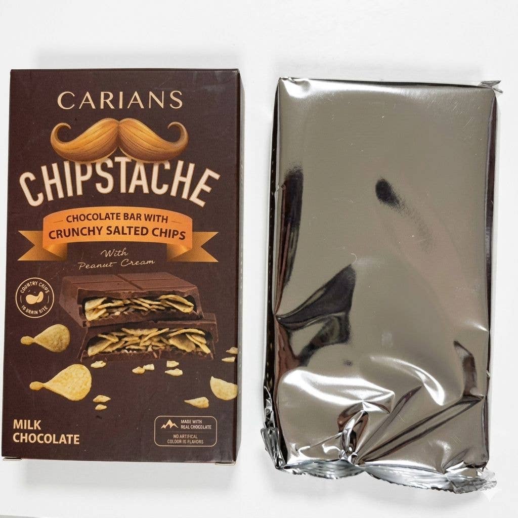 Chipstache Pringles Chips Chocolate Bar