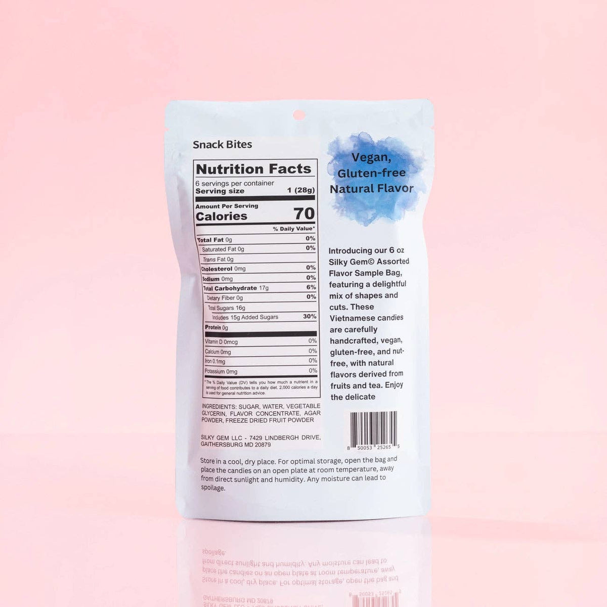 Silky Gem Crystal Candy Sour Bites 6oz