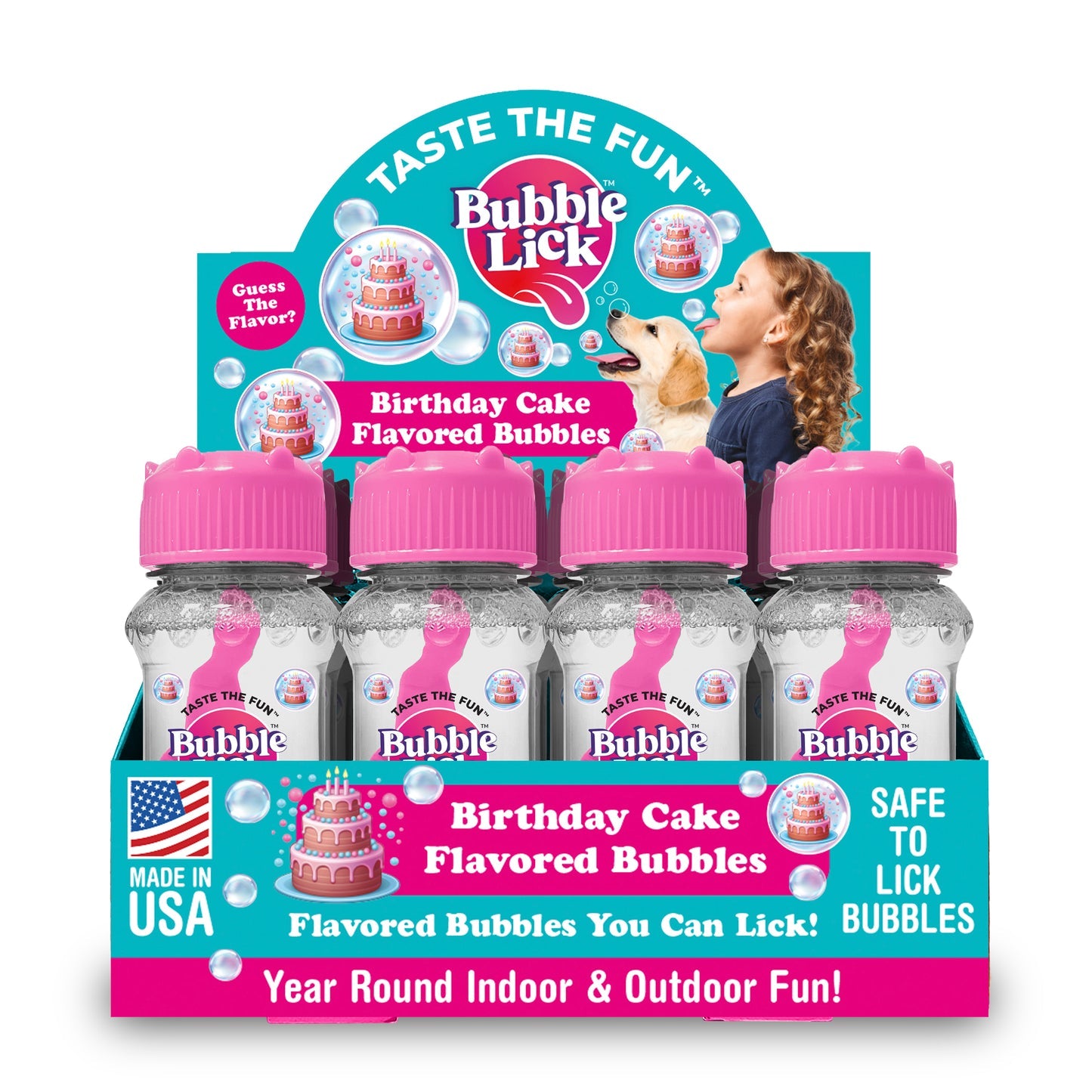 Bubble Lick - Birthday Cake Flavored Bubbles