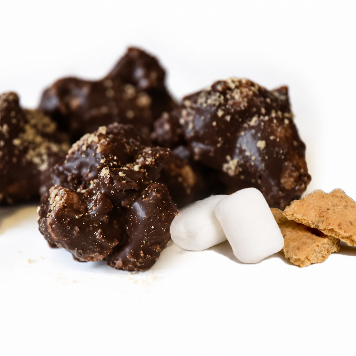 S’mores Bites - Milk or Dark Chocolate | Marshmallow & Graham Cracker Candy