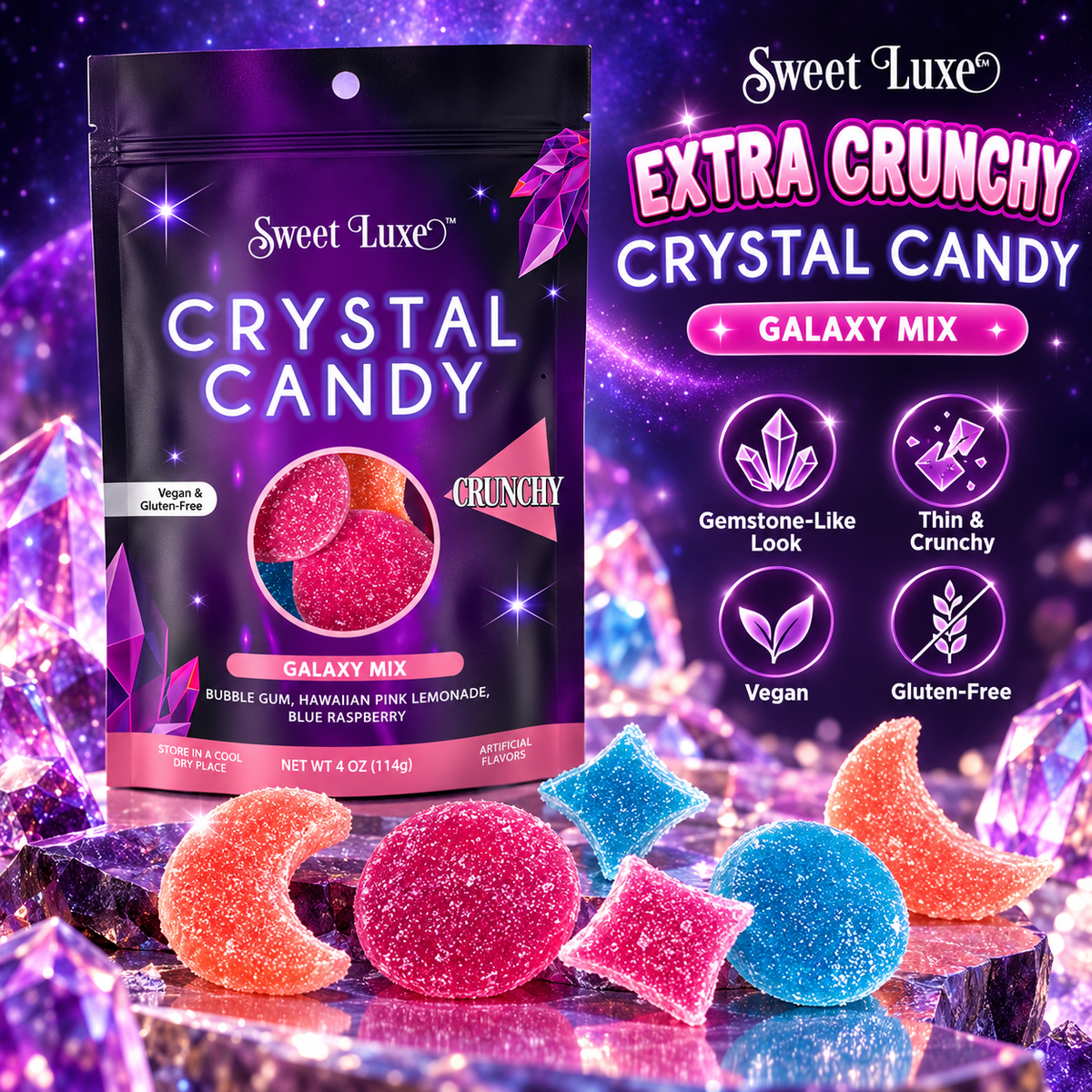 Sweet Luxe Crystal Candy Galaxy Mix