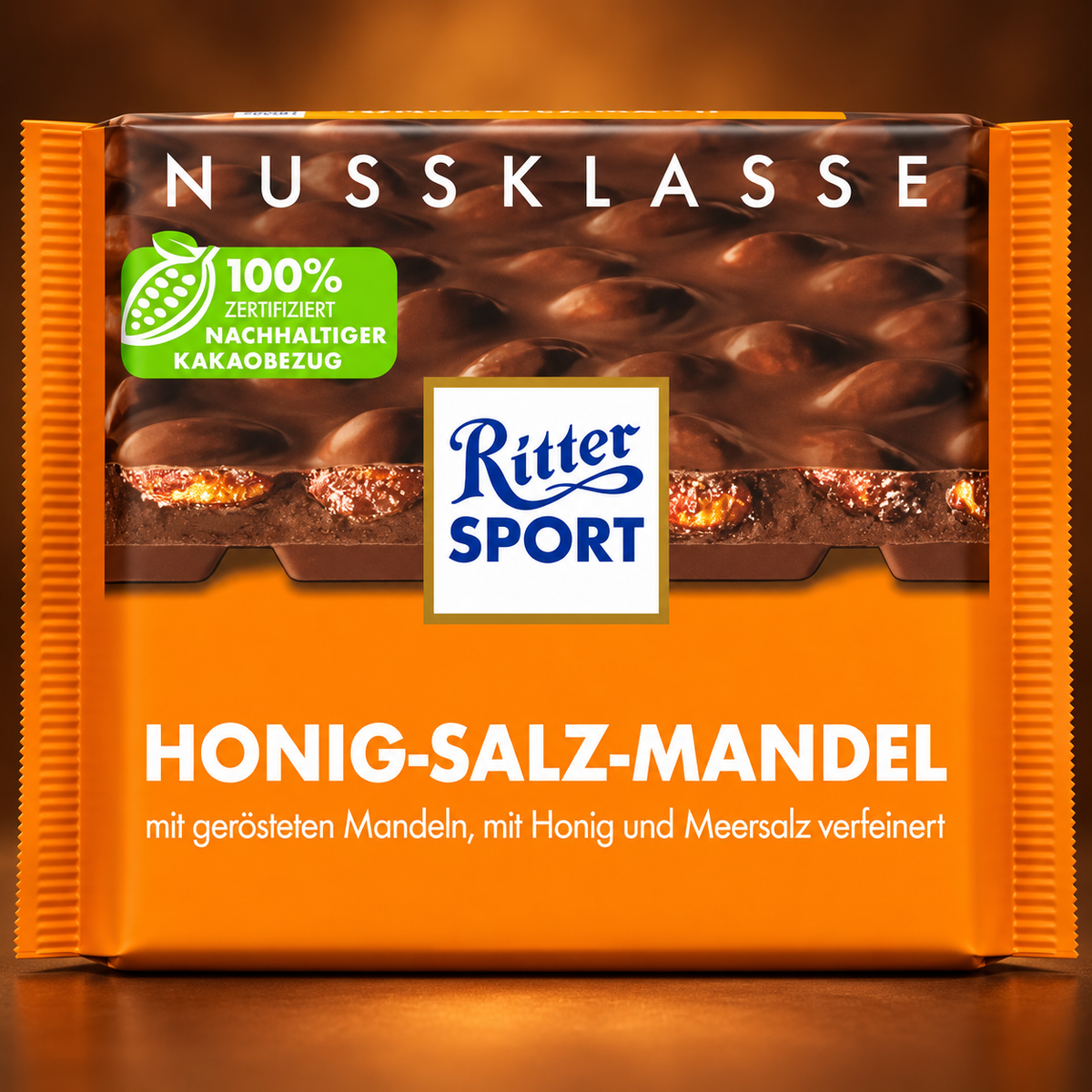 Ritter Sport Milk Honey Salt Whole Almond 100g (Germany)