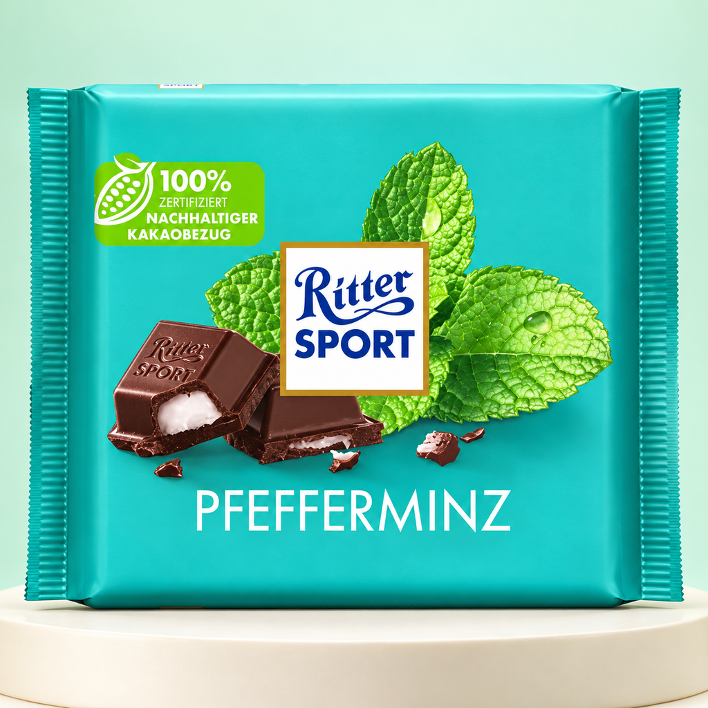 Ritter Sport Dark Peppermint 100g (Germany)