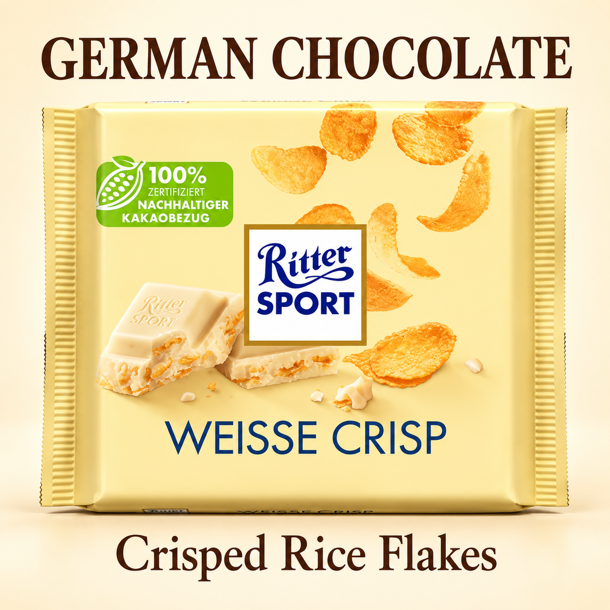 Ritter Sport White w/ Crisped Rice (Germany)