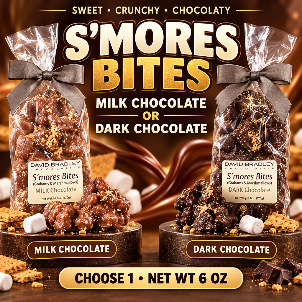 S’mores Bites - Milk or Dark Chocolate | Marshmallow & Graham Cracker Candy
