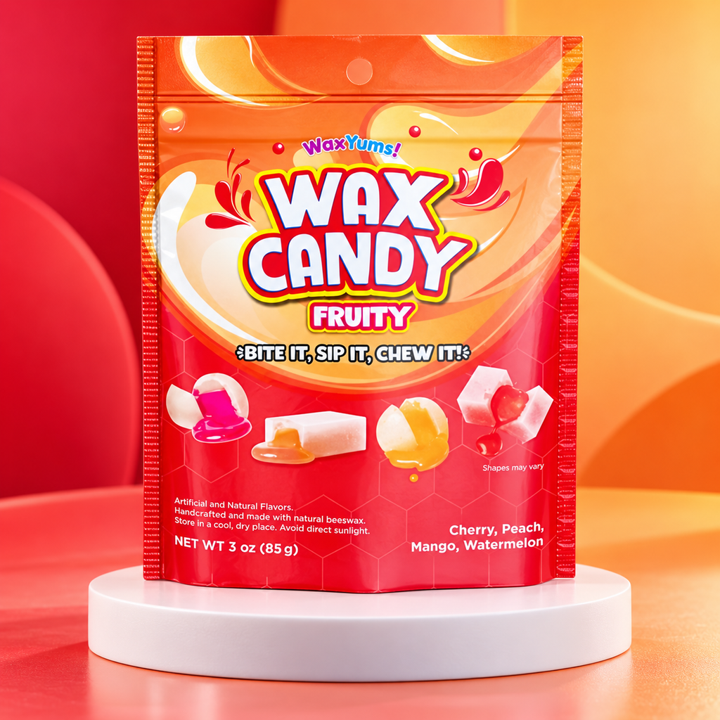 WaxYums! Chewy Gushing Fruity Wax Candy Bag