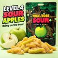 Level 4 Sour Green Apple (4-Pack) - Real Dried Fruit Candy