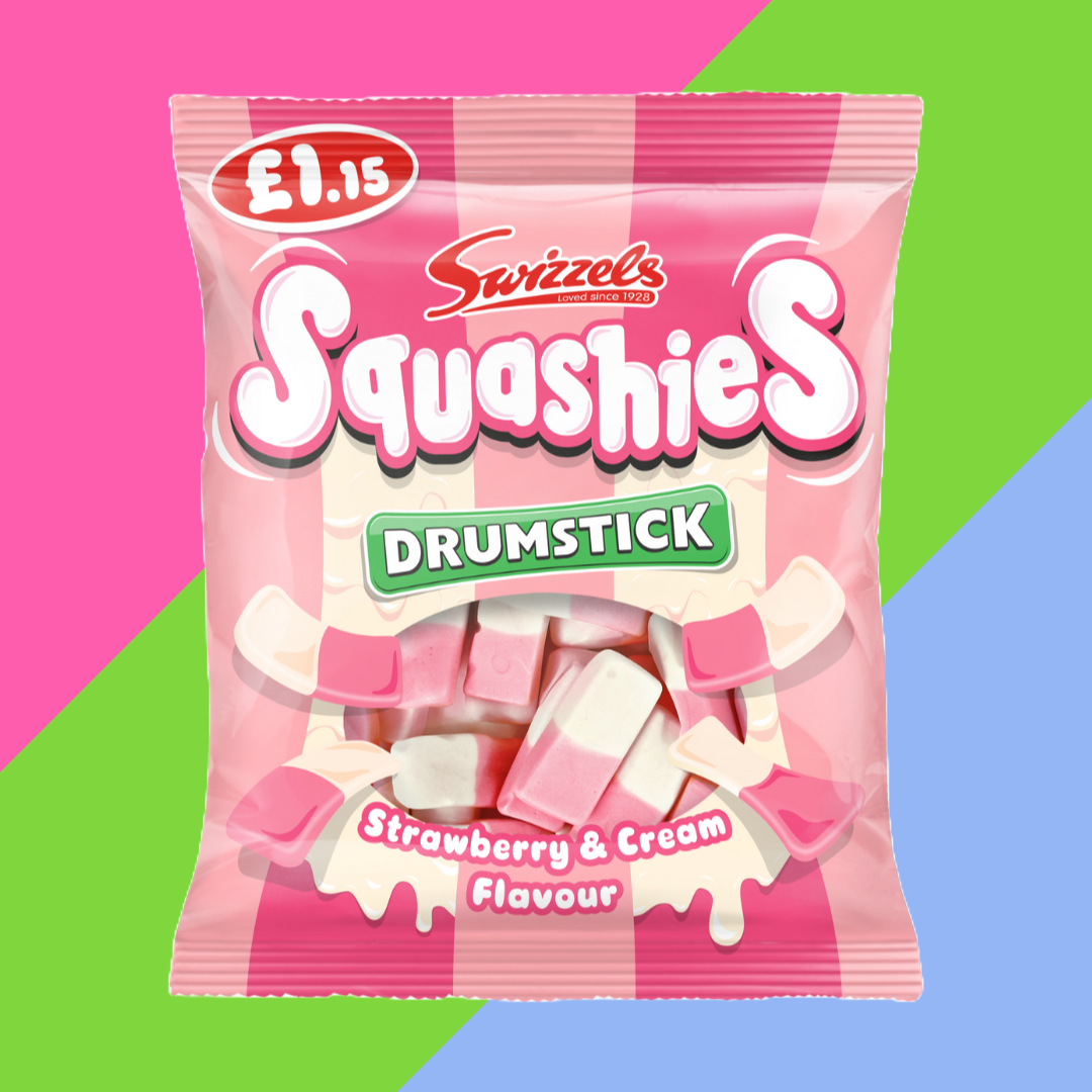 Swizzels Squashies Drumstick Strawberry & Cream