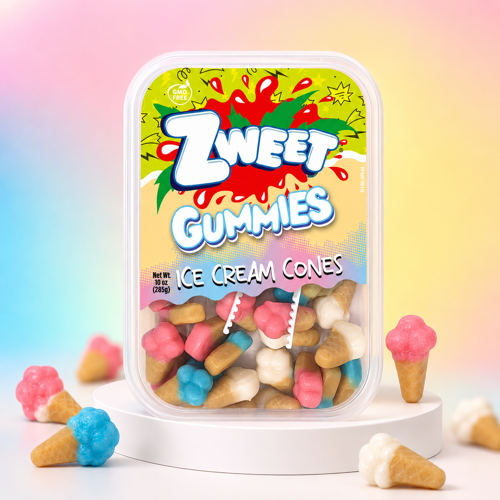 Gummy Ice Cream  | Zweet  | With Tongs for Sharing
