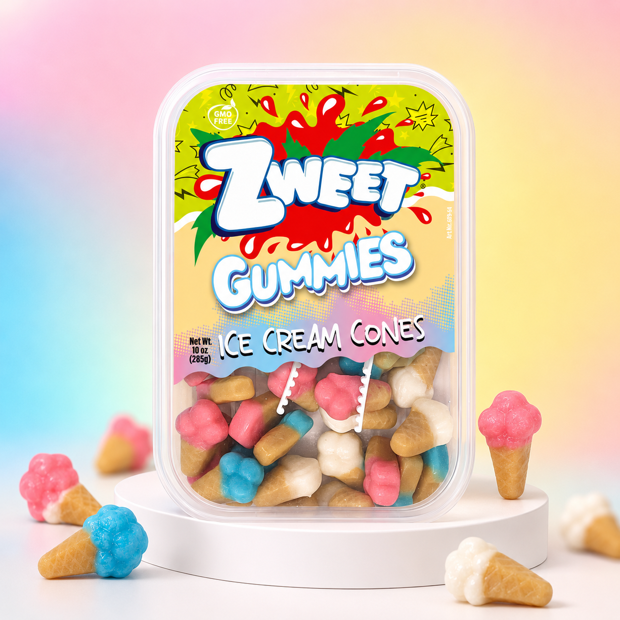 Gummy Ice Cream  | Zweet  | With Tongs for Sharing