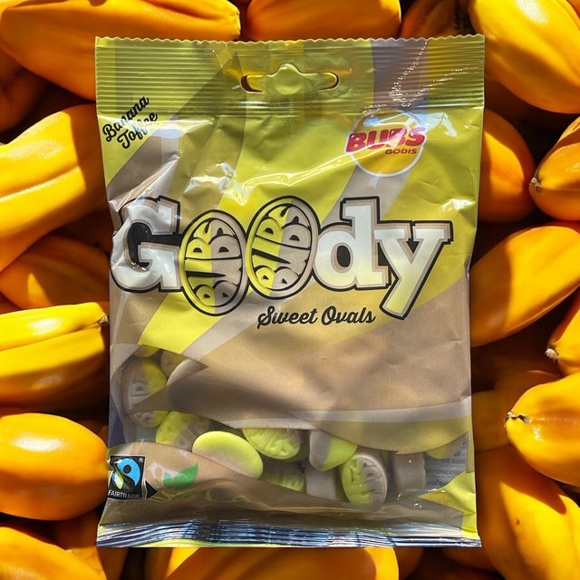 BUBS Godis: Banana Toffee Goody Ovals Swedish Candy