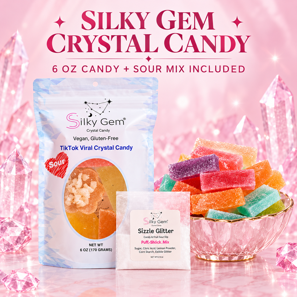 Silky Gem Crystal Candy Sour Bites 6oz