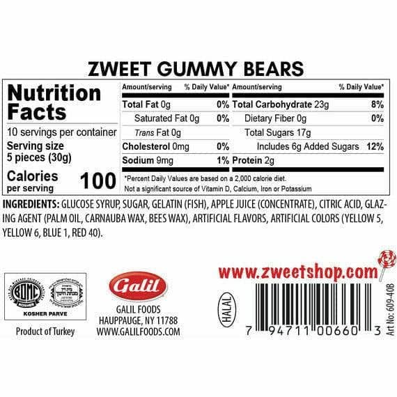 Gummy Bears | Zweet | With Tongs For Sharing