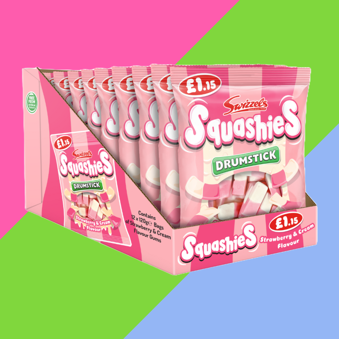 Swizzels Squashies Drumstick Strawberry & Cream