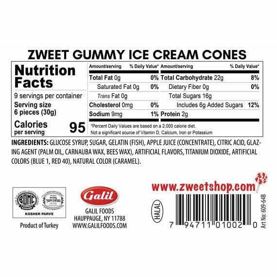 Gummy Ice Cream  | Zweet  | With Tongs for Sharing