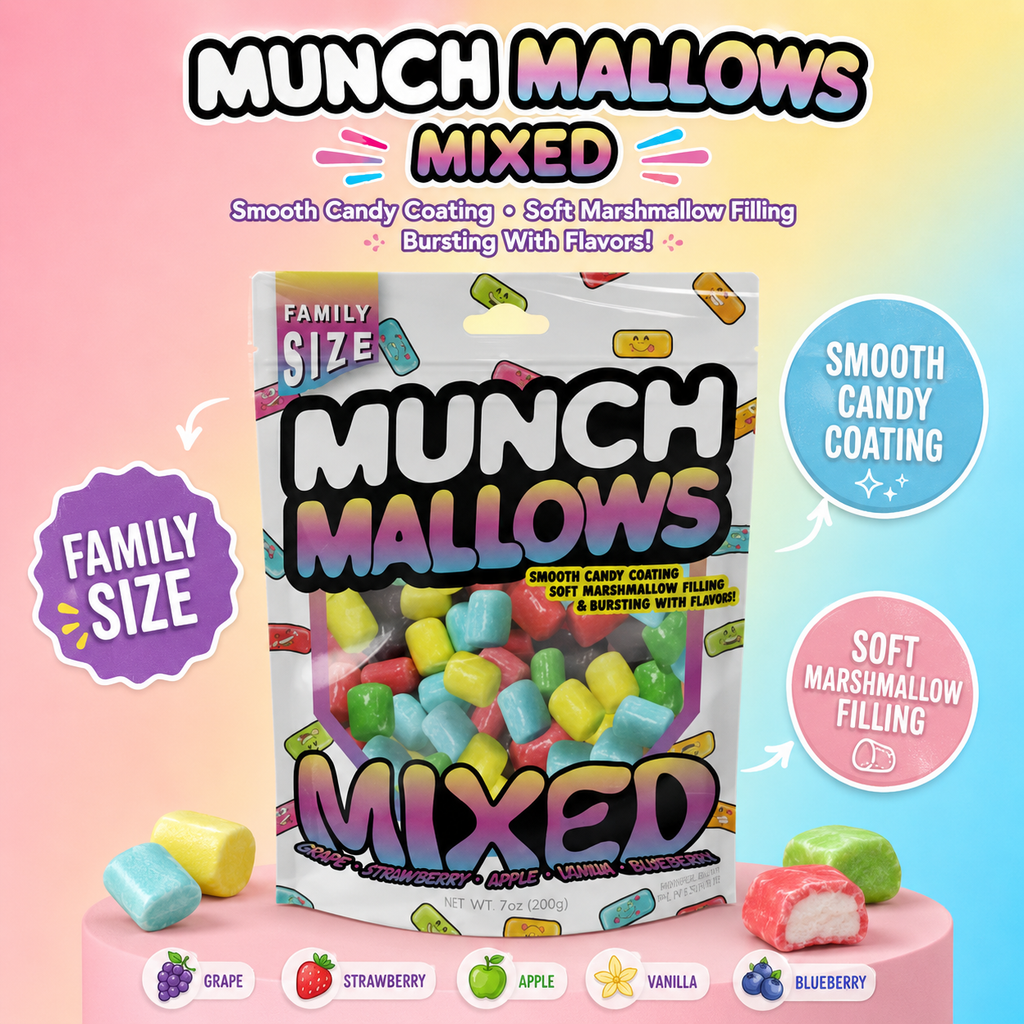 Viral Munch Mallows - Marshmallow Candy - Mixed