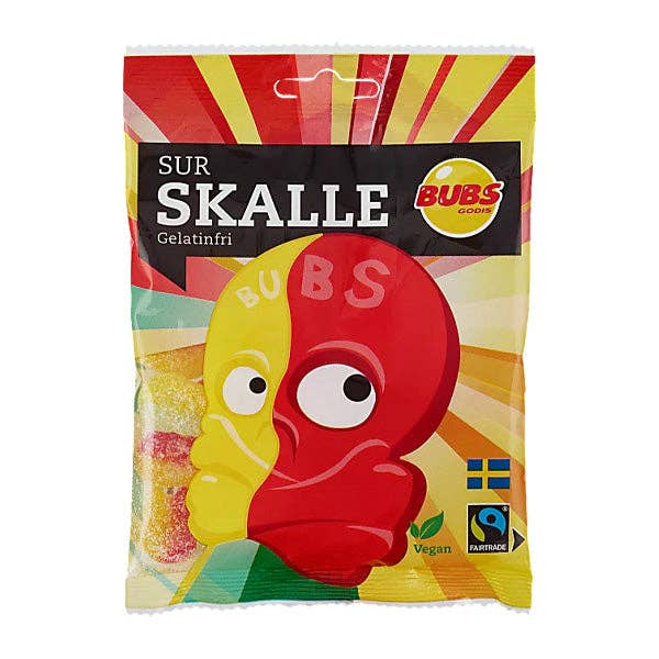 BUBS Godis: Sour Mini Skulls