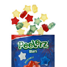 Amos Gummy Peelerz Stars, 6oz, 12ct