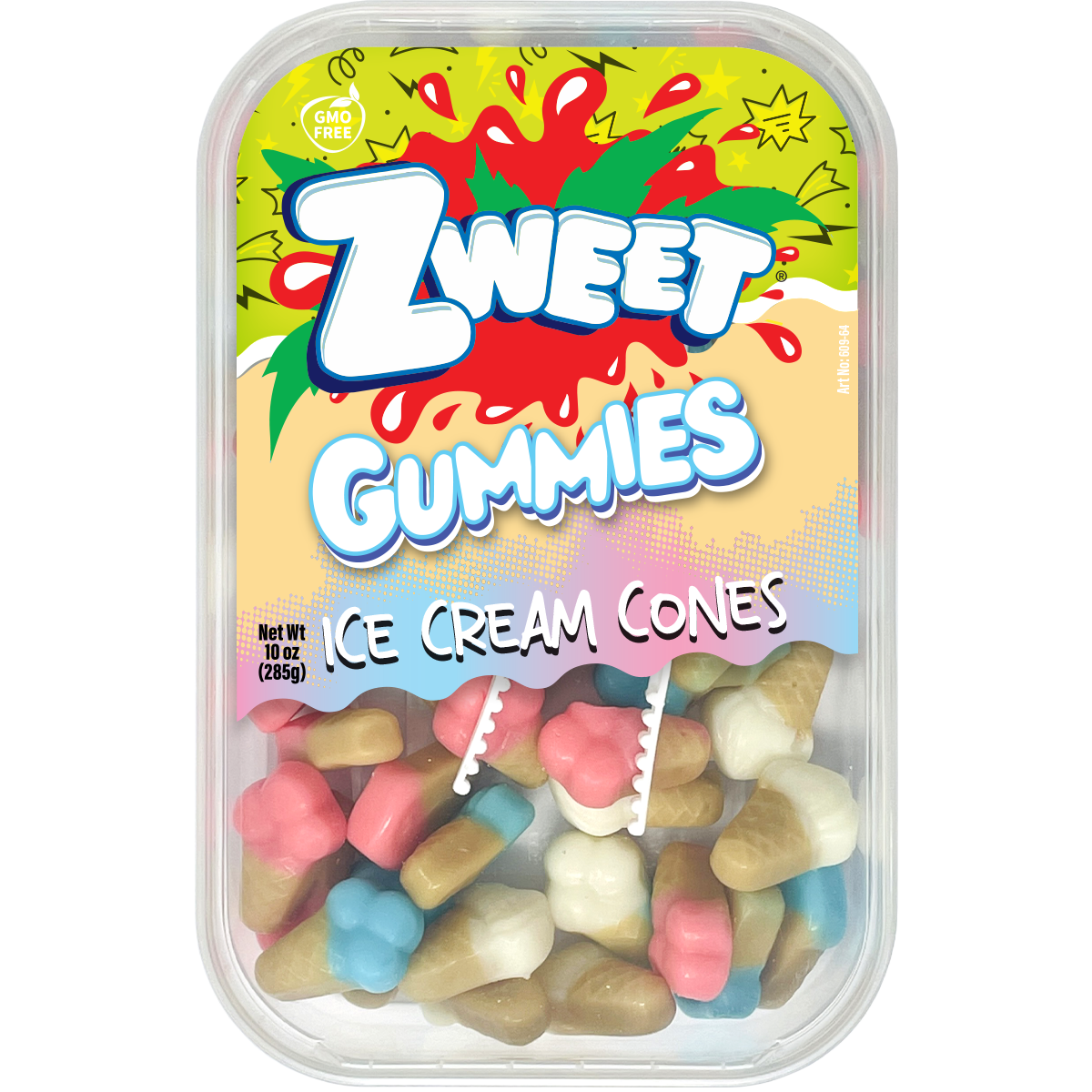 Gummy Ice Cream  | Zweet  | With Tongs for Sharing