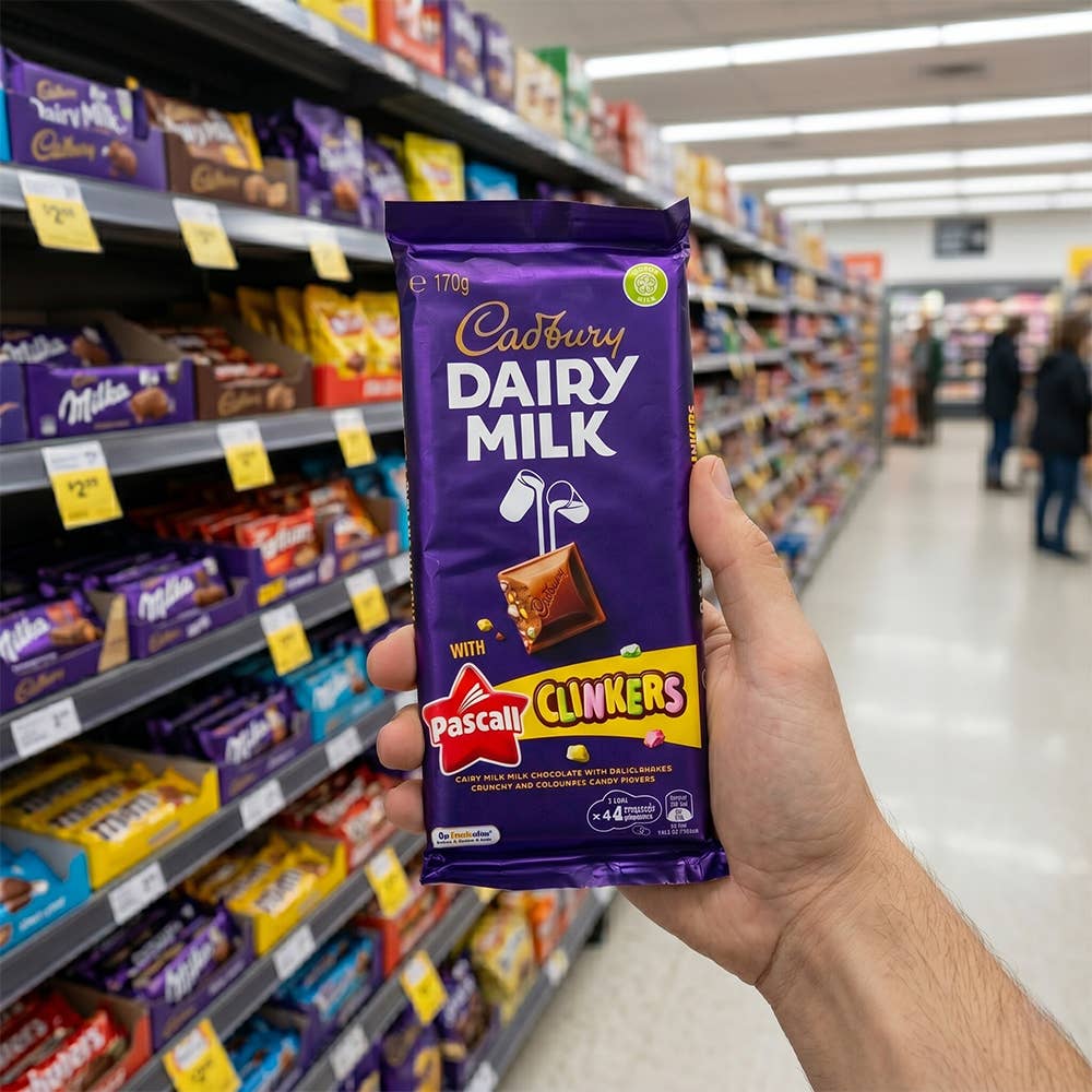 Cadbury Pascall Clinkers Bar Australian