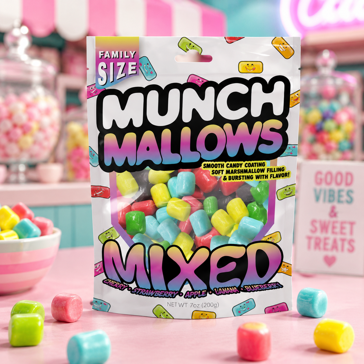 Viral Munch Mallows - Marshmallow Candy - Mixed