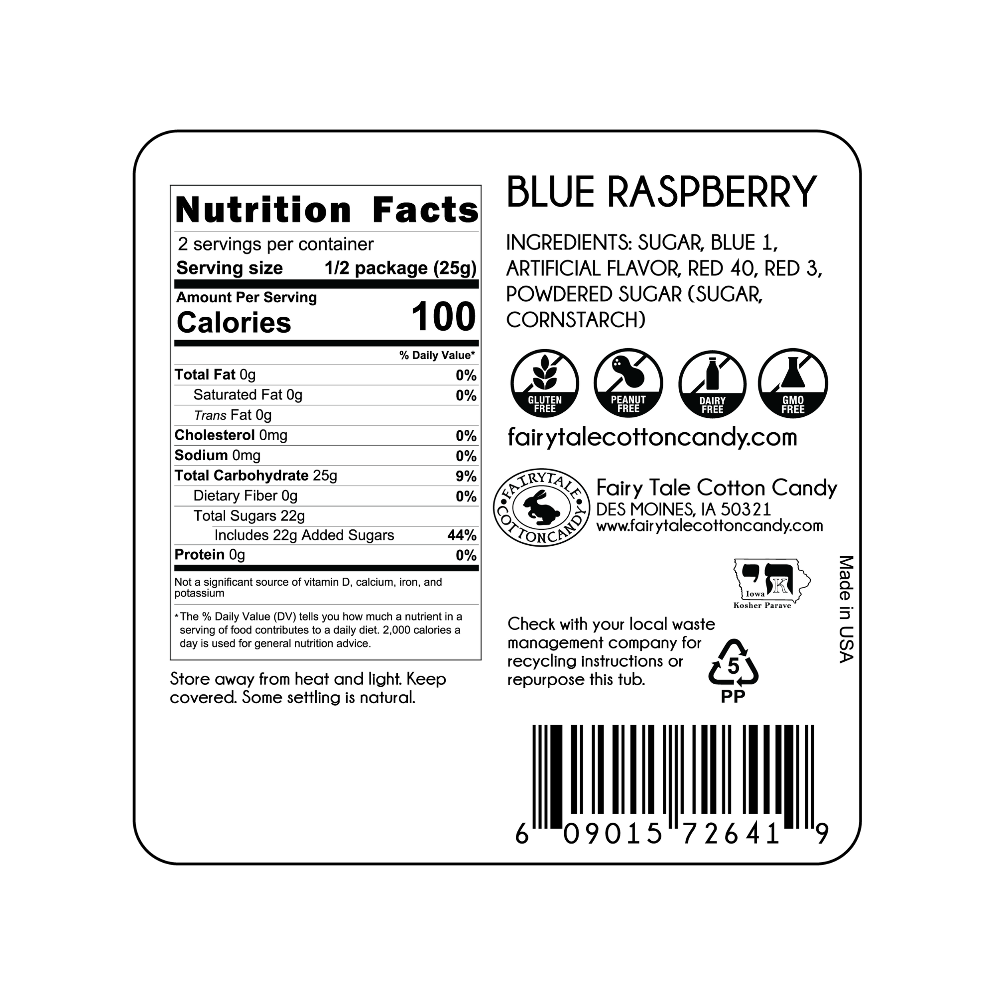 Blue Raspberry Cotton Candy