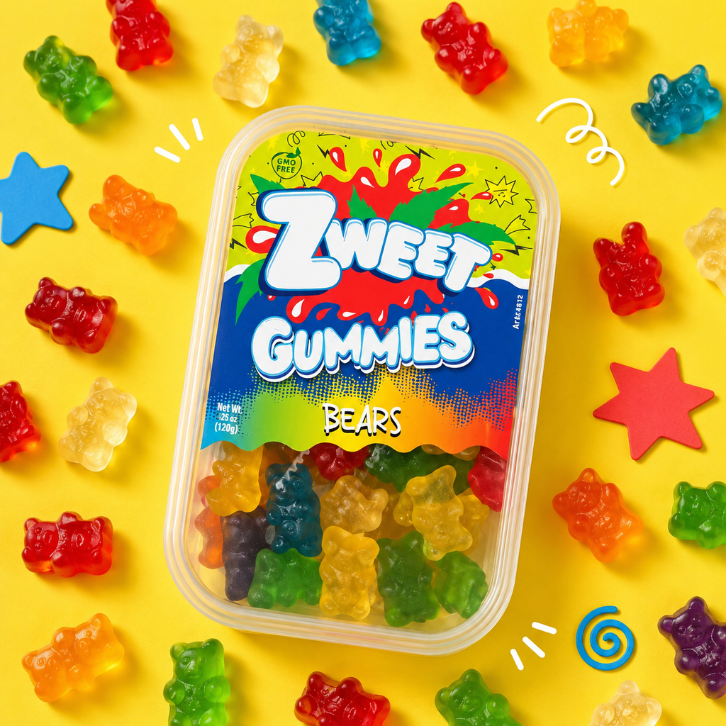 Gummy Bears | Zweet | With Tongs For Sharing