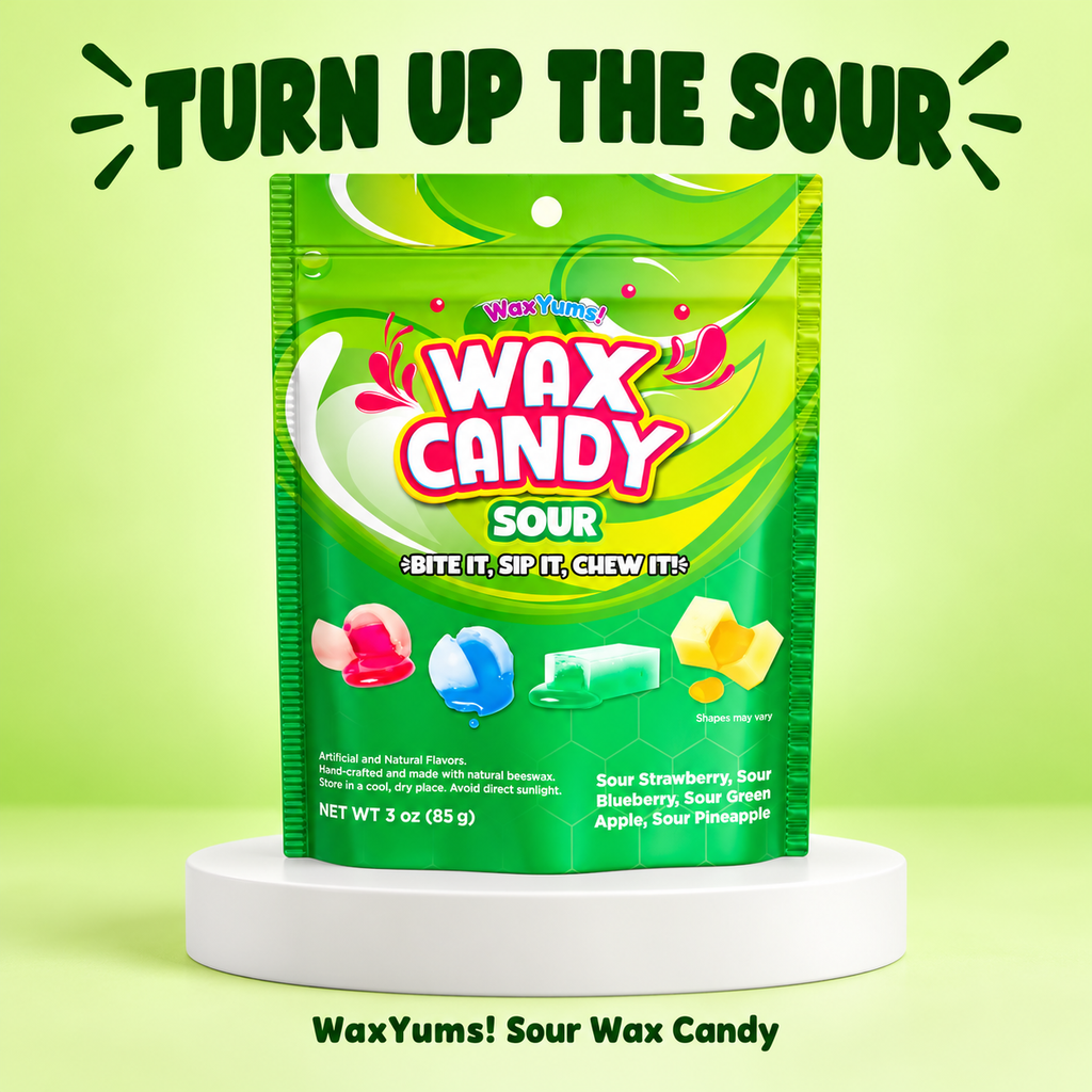 WaxYums! Chewy Gushing Sour Wax Candy Bag