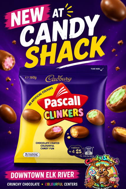Cadbury Pascall Clinkers Candy & Chocolate