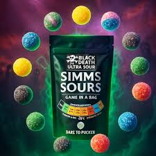 Mr. Simms Sweet Shoppe: Simms Sour Scale Game in a Bag Imported From England